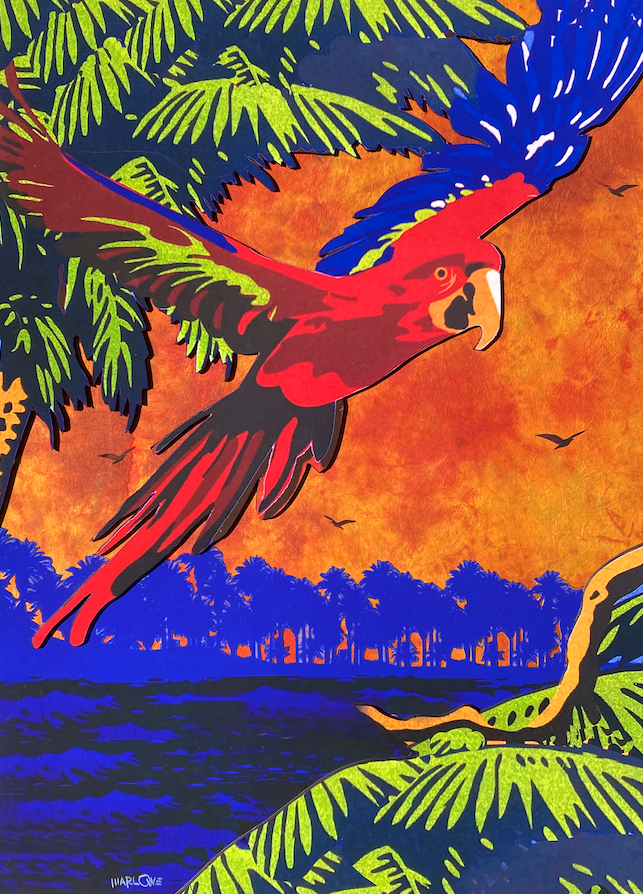 EL LORO ROJO 30”x40”